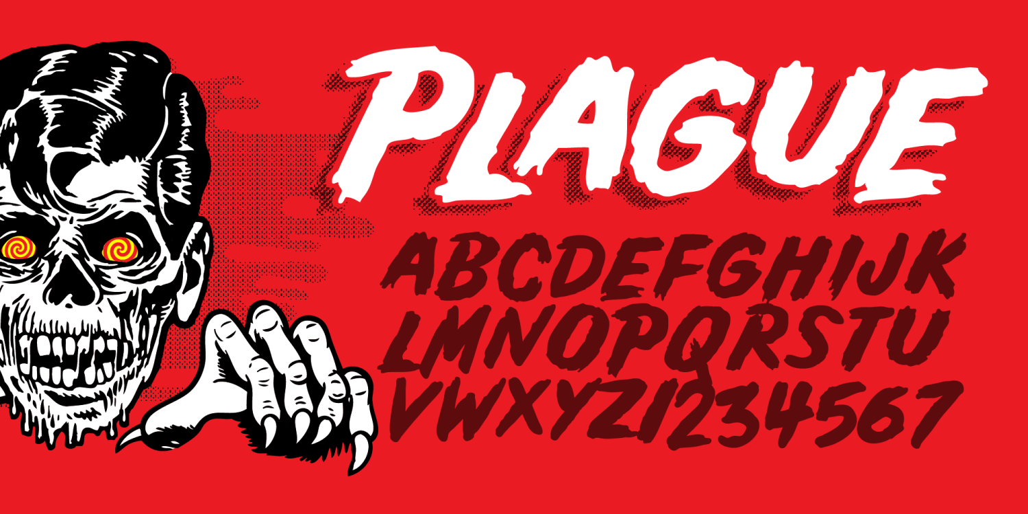 Plague Font Poster #1