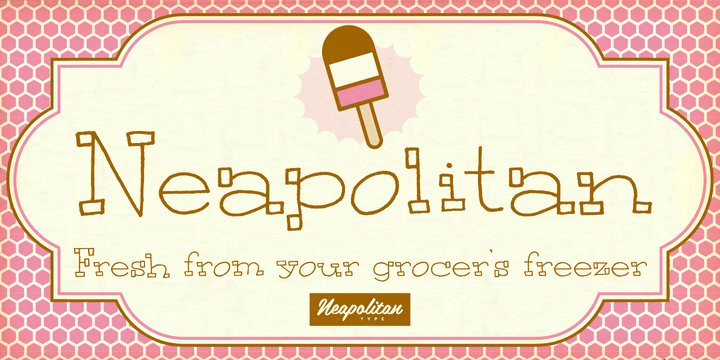 Neapolitan Font Poster #1