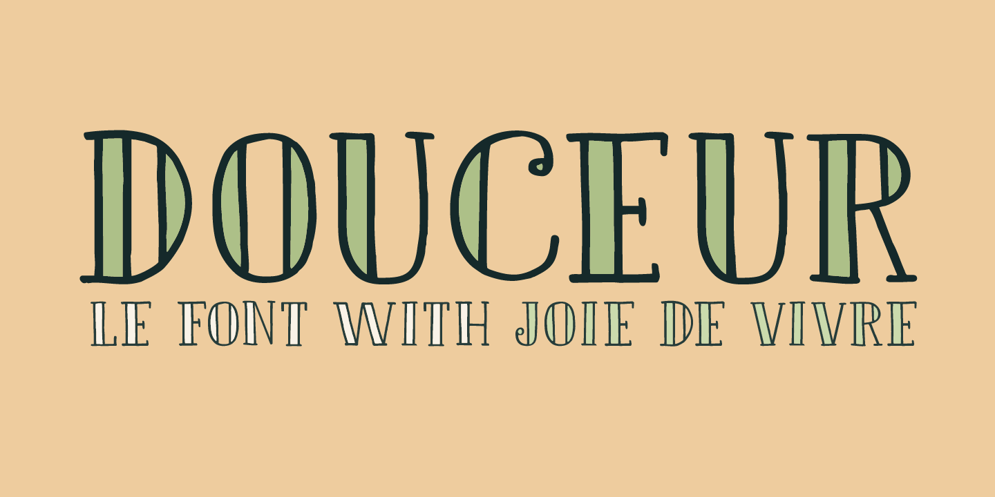Douceur Font Poster #1