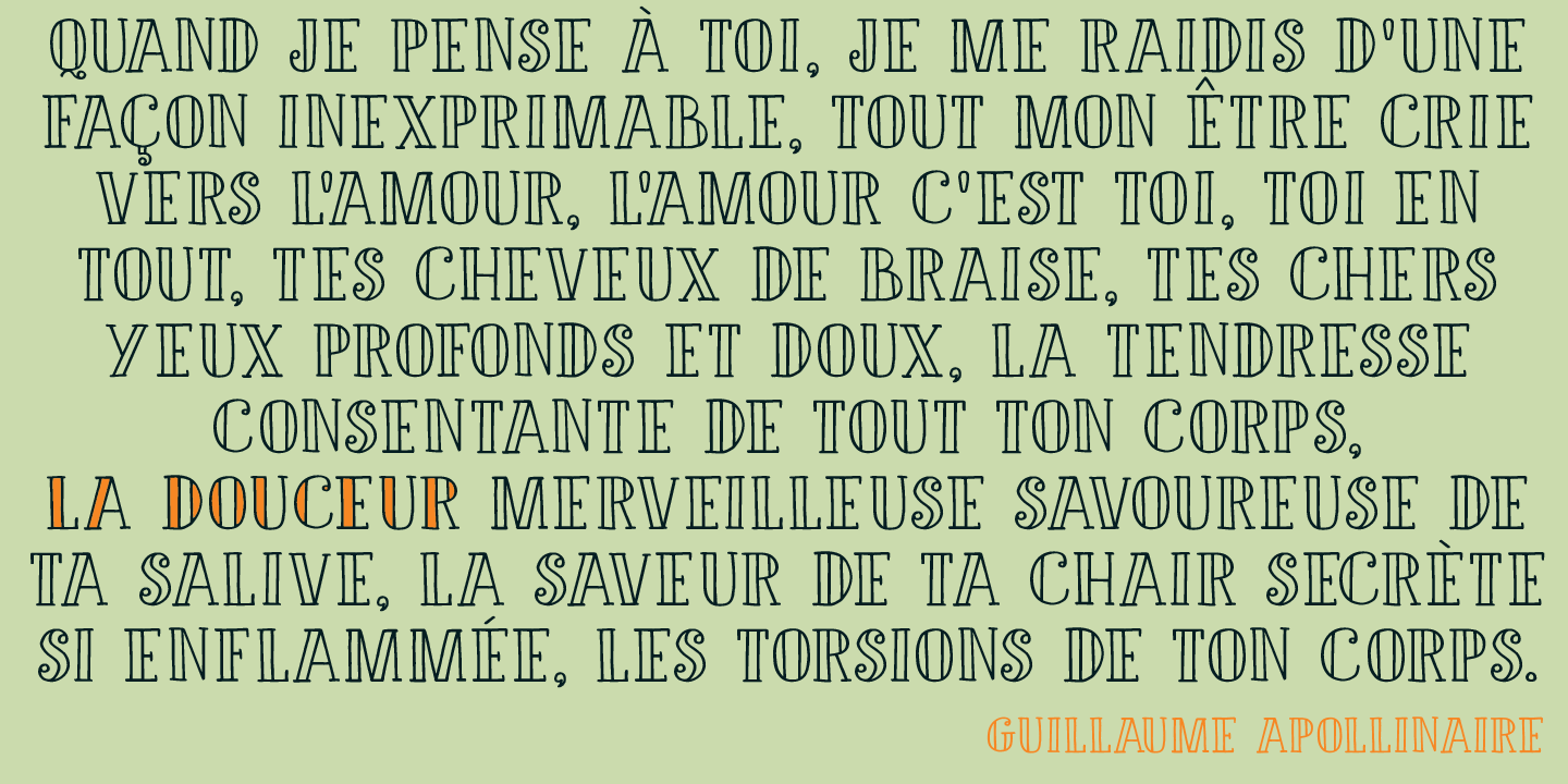 Douceur Font Poster #1