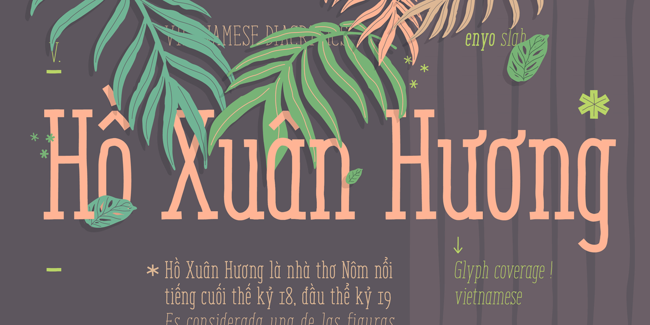 Enyo Slab Font Poster #1