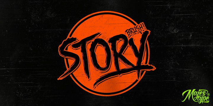 Story Brush Font Poster #1
