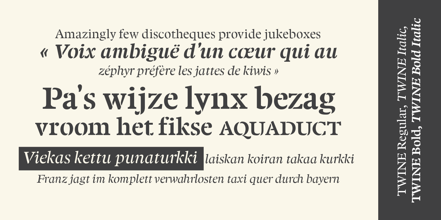 Twine Font Poster #1