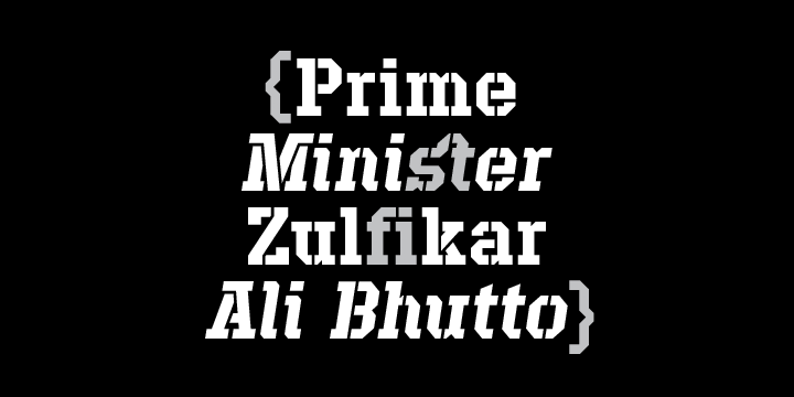 Defense Font Poster #1