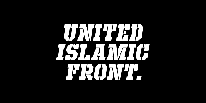 Defense Font Poster #1