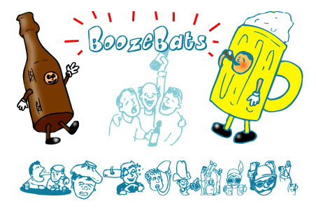 Boozebats Font Poster #1