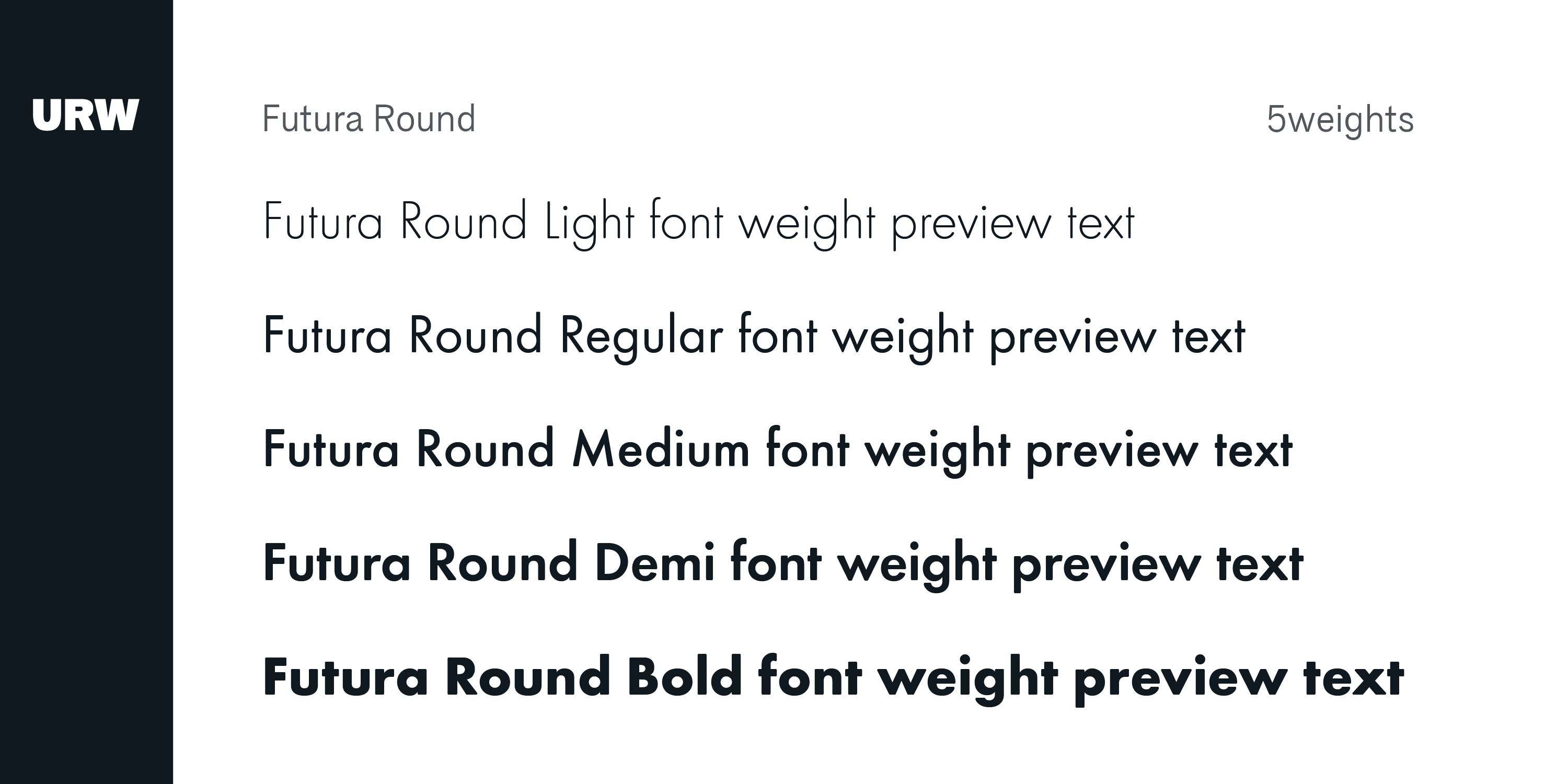 Futura Round Font Poster #1