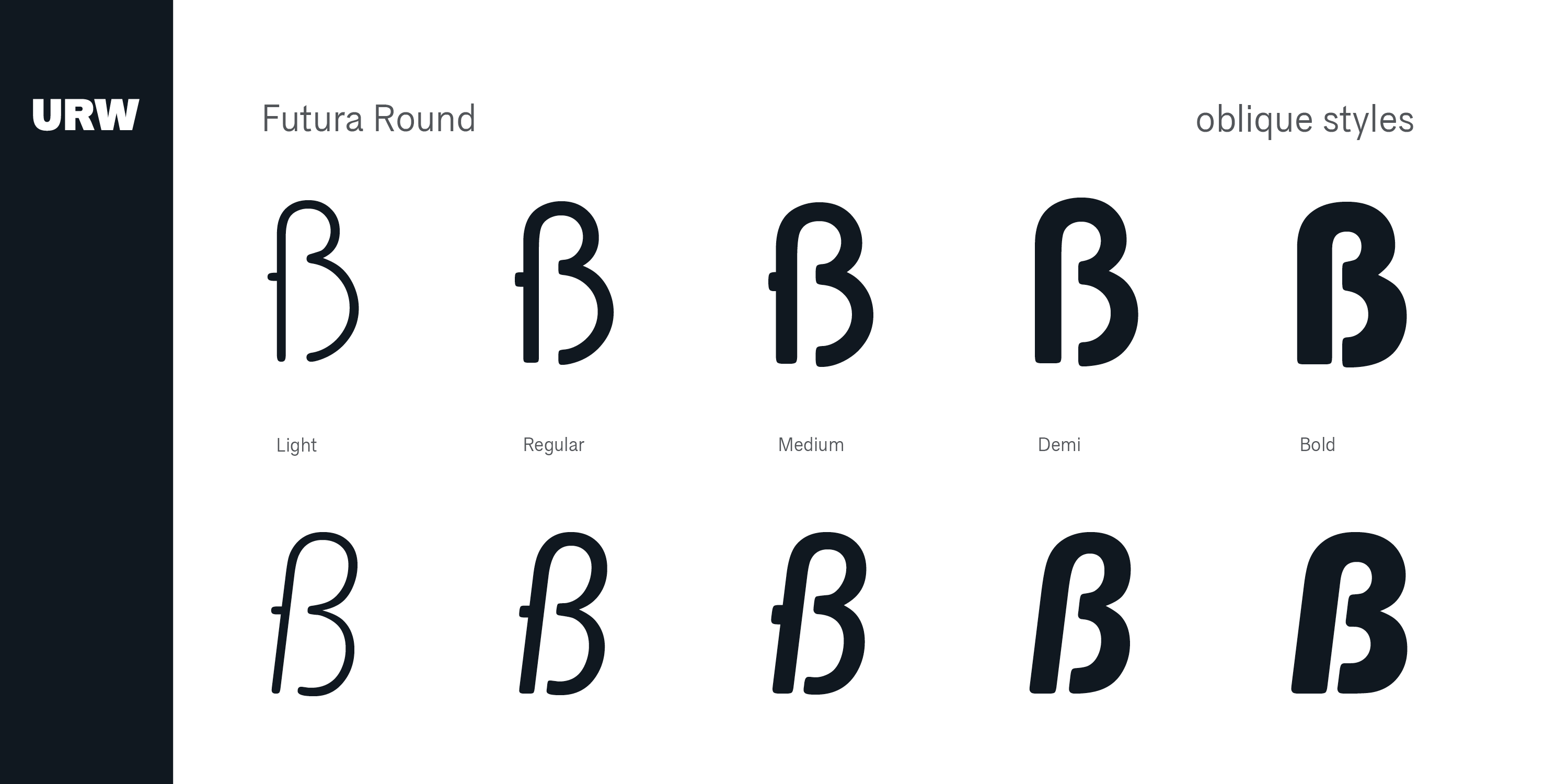 Futura Round Font Poster #1