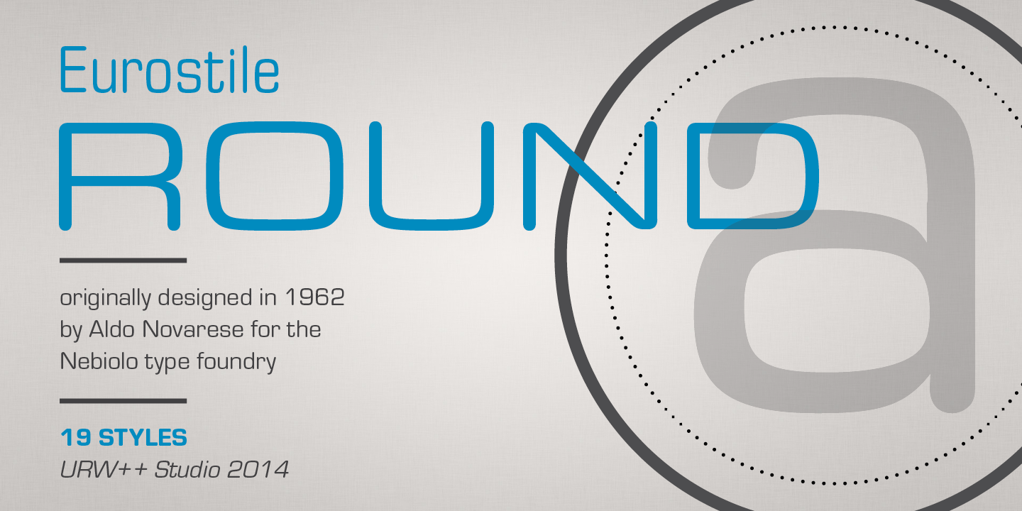 Eurostile Round Poster