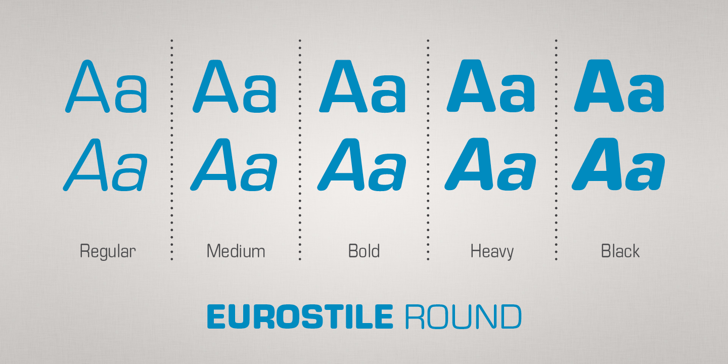 Eurostile Round Font Poster #1