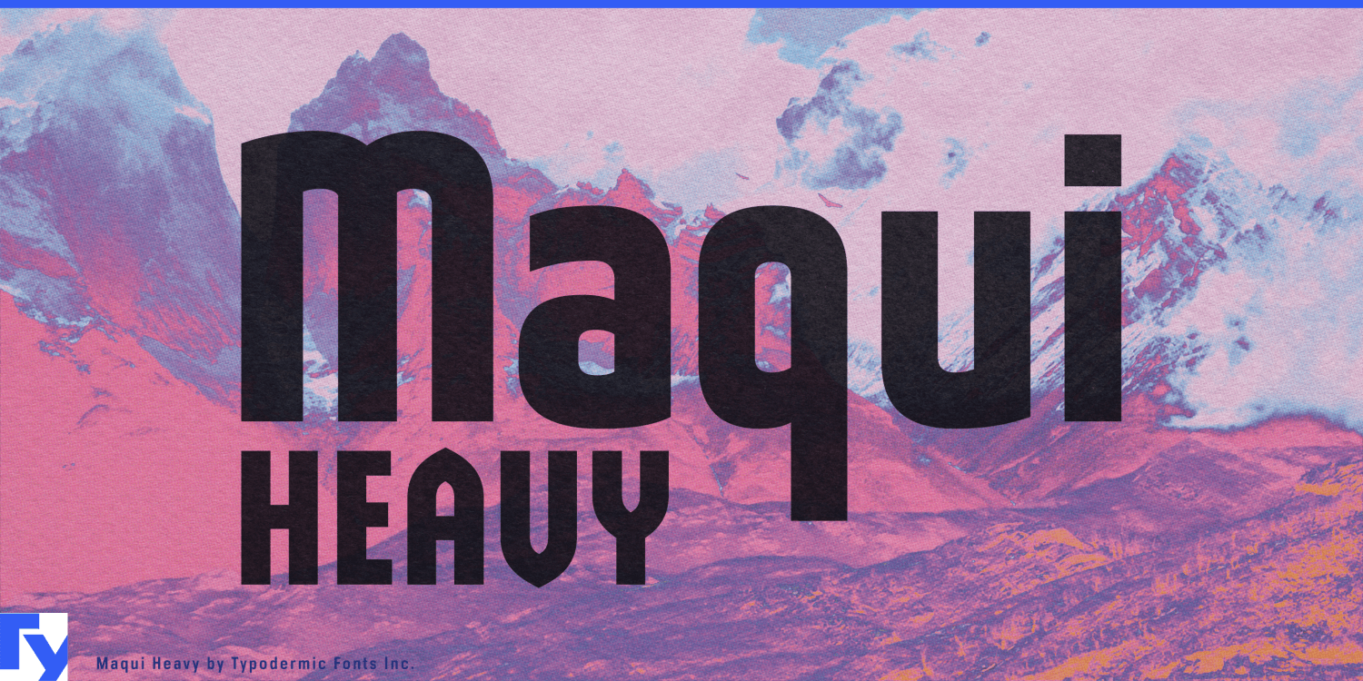 Maqui Heavy Font Poster #1