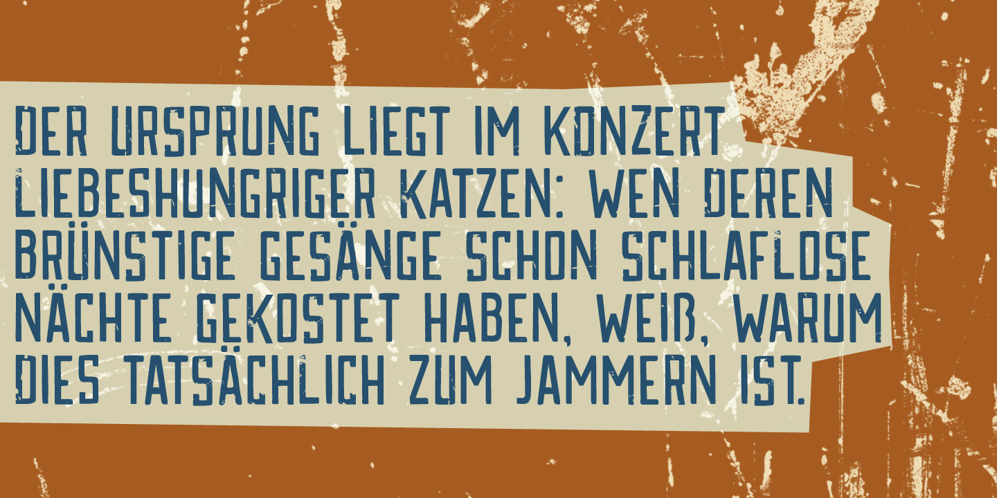 Katzenjammer Font Poster #1