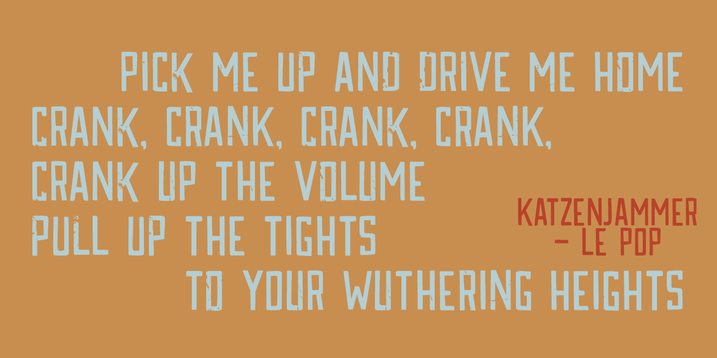 Katzenjammer Font Poster #1