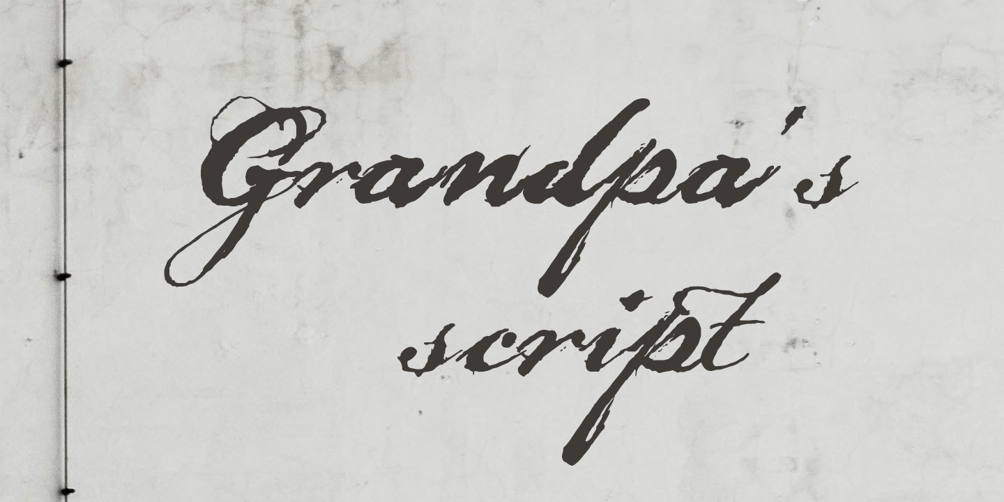 FT Grandpas Script Font Family Poster