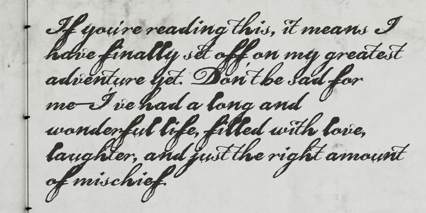 FT Grandpas Script Font Poster #1