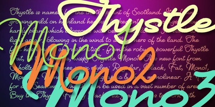 Thystle Font Poster #1