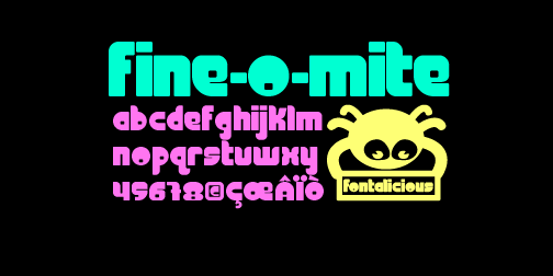 Fine-O-Mite Font Poster #1