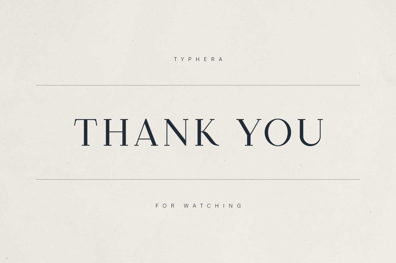 Typhera Font Poster #1