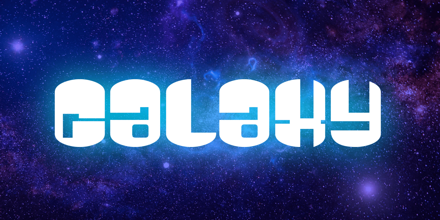 Galaxy Font Poster #1