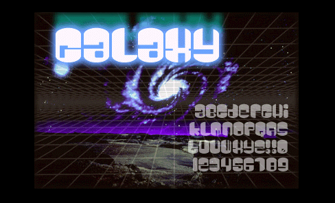 Galaxy Font Poster #1