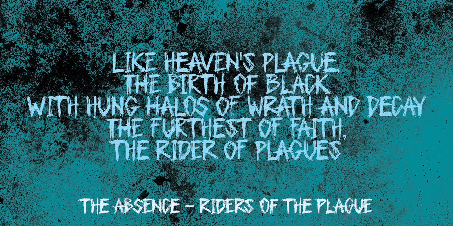 Plague Master Font Poster #1