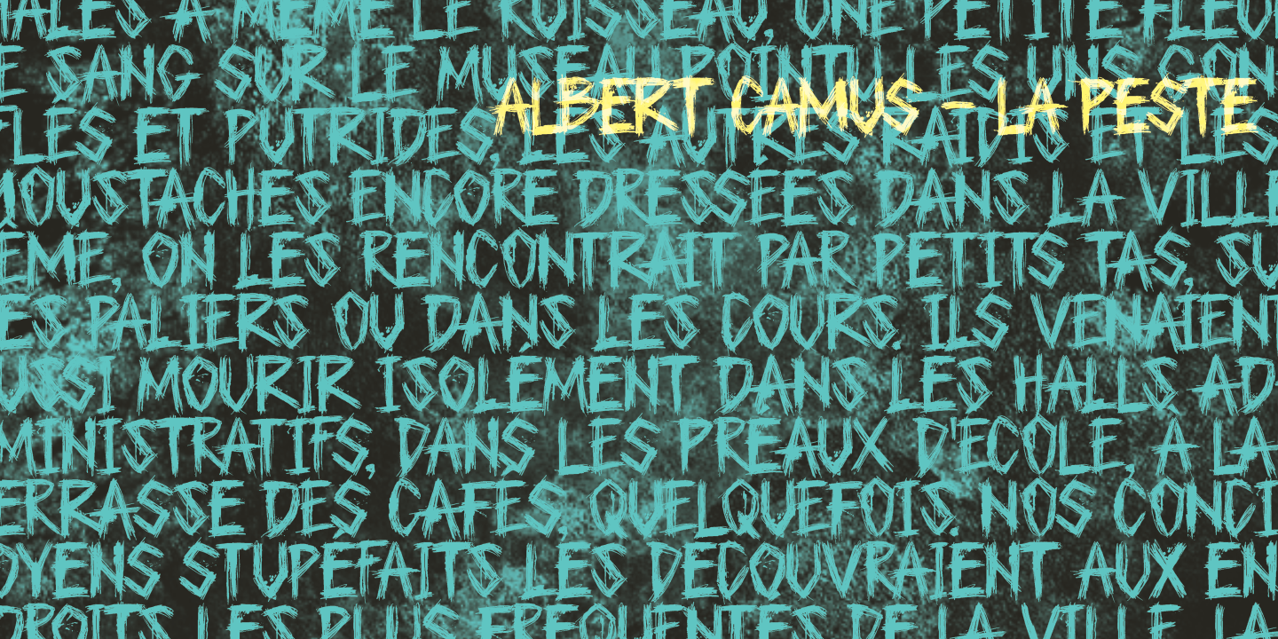 Plague Master Font Poster #1