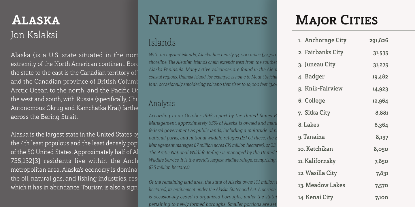 Haboro Slab Font Poster #1