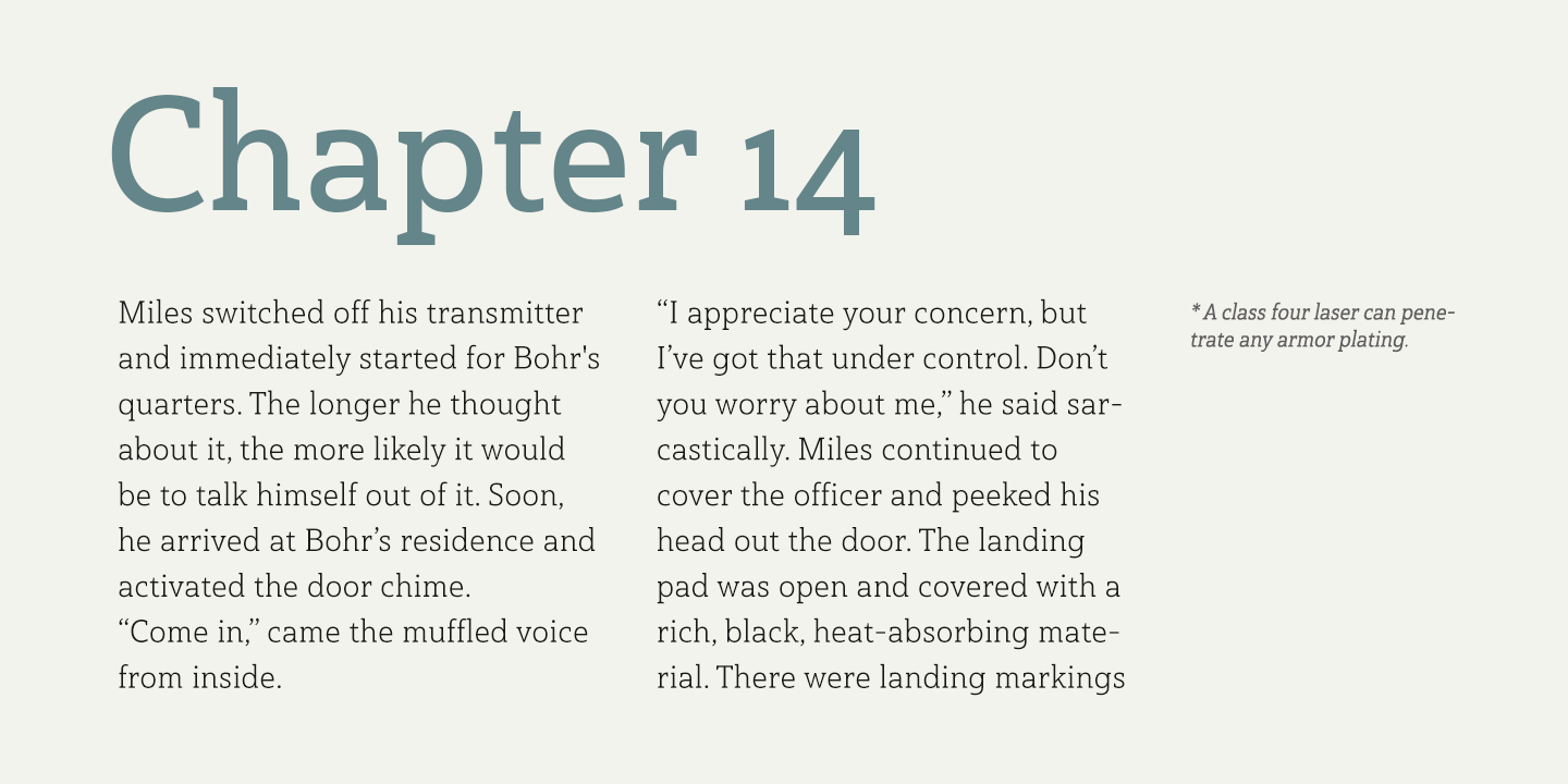 Haboro Slab Font Poster #1