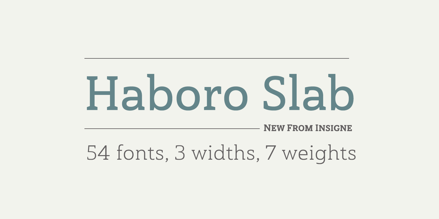 Haboro Slab Font Poster #1