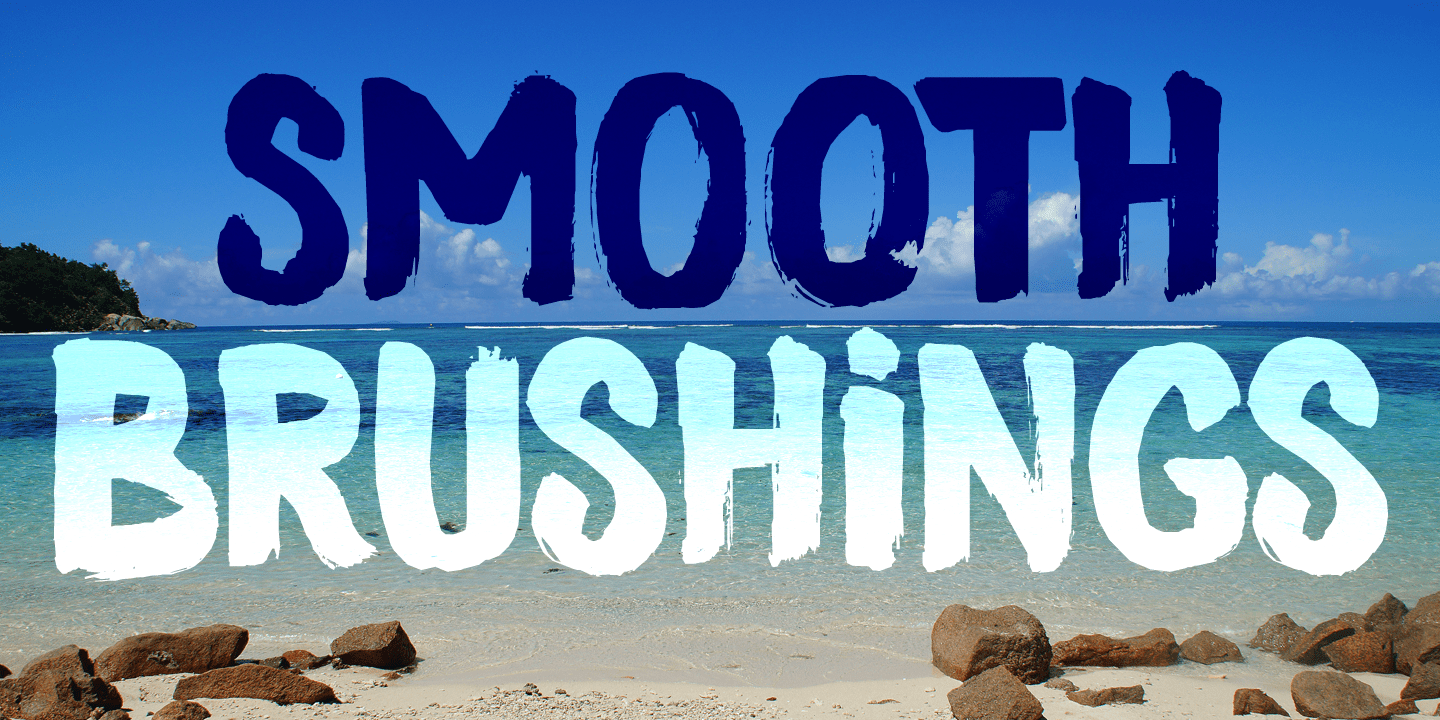 Smooth Brushings Font Poster #1