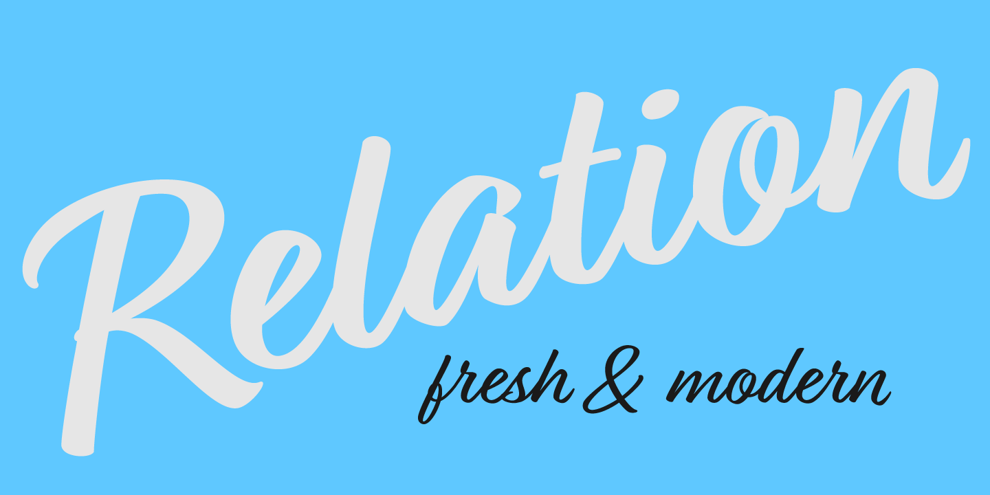 Relation Font Poster #1