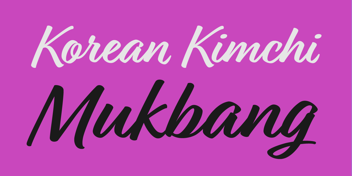 Relation Font Poster #1
