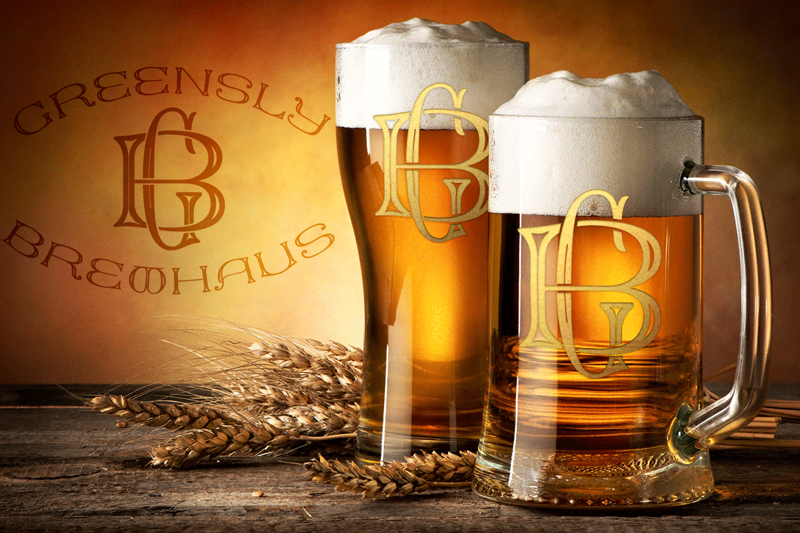 MFC Keating Monogram Font Poster #1