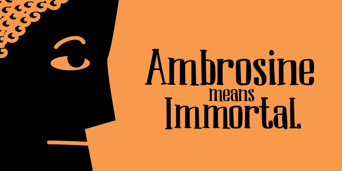 Ambrosine Font Poster #2