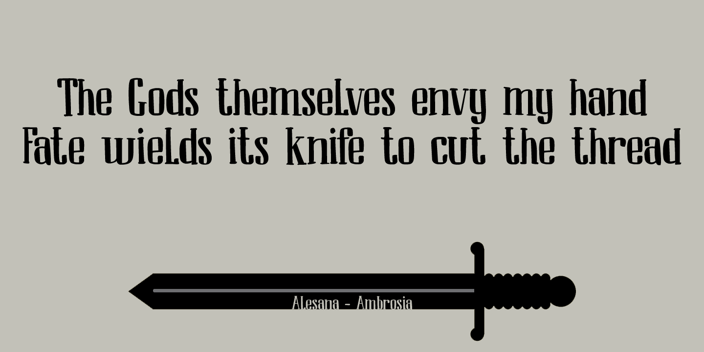 Ambrosine Font Poster #4