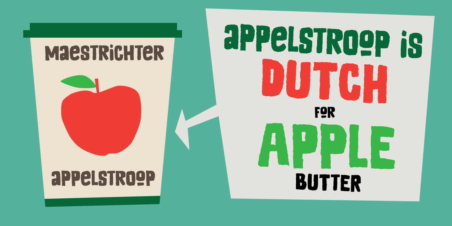 Appelstroop Font Poster #1