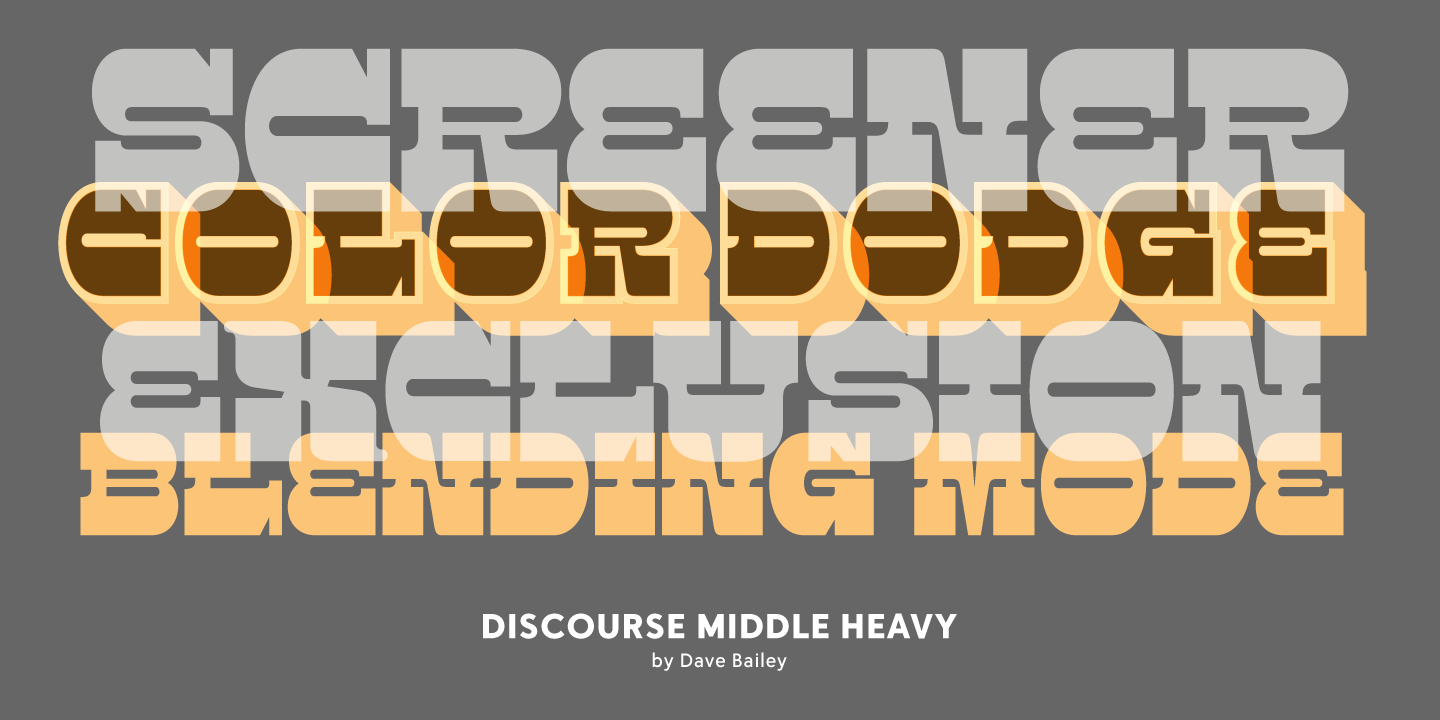 Discourse Font Poster #1