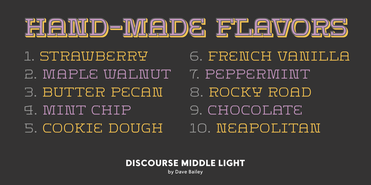 Discourse Font Poster #1
