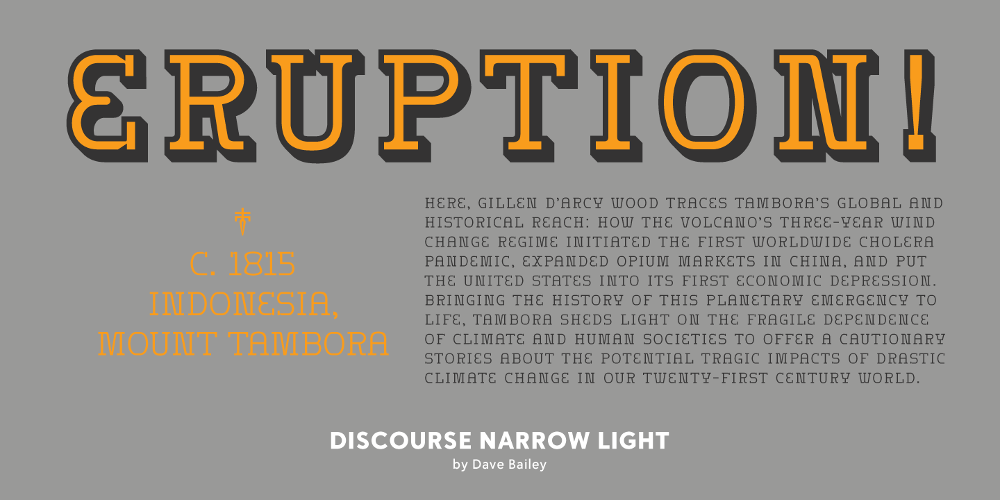 Discourse Font Poster #1