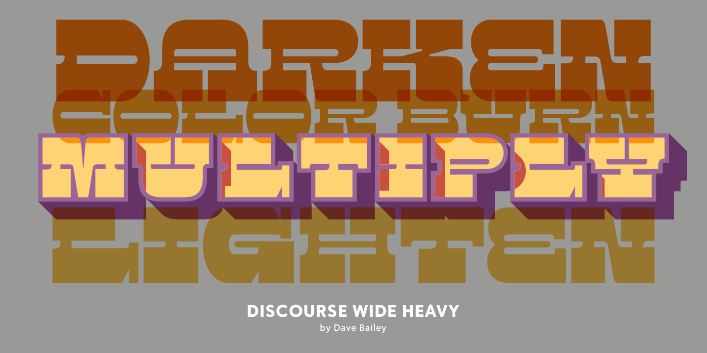 Discourse Font Poster #1