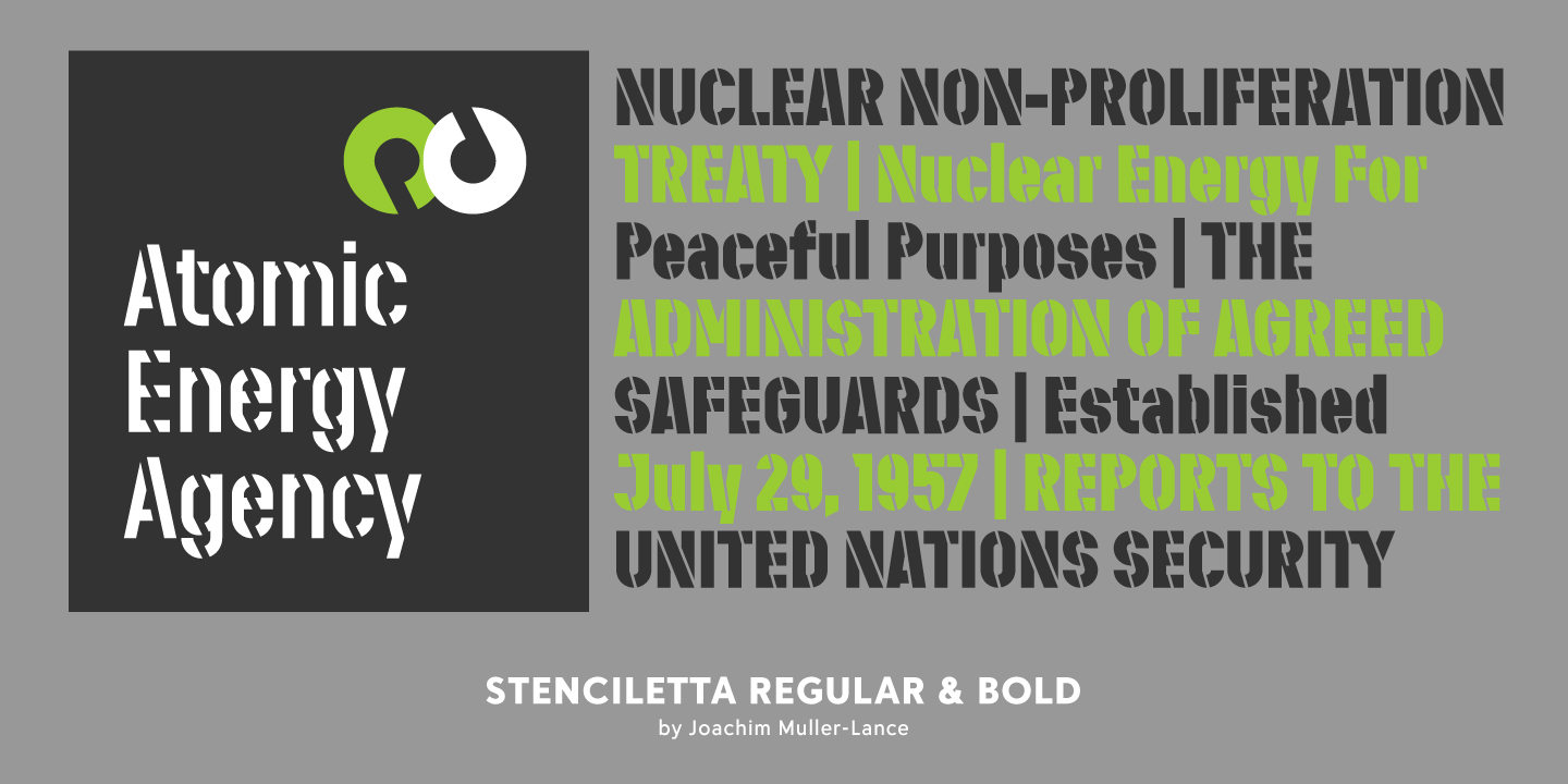 Stenciletta Font Poster #1