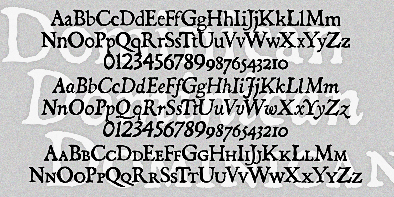 Dominican Font Family Poster