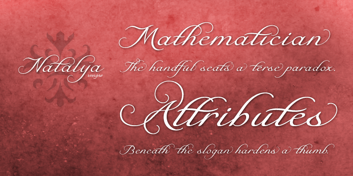Natalya Font Poster #1