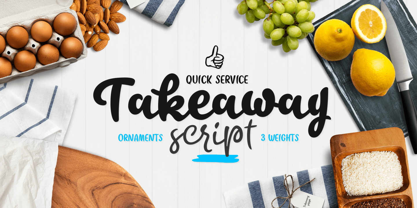 Takeaway Font Family Poster