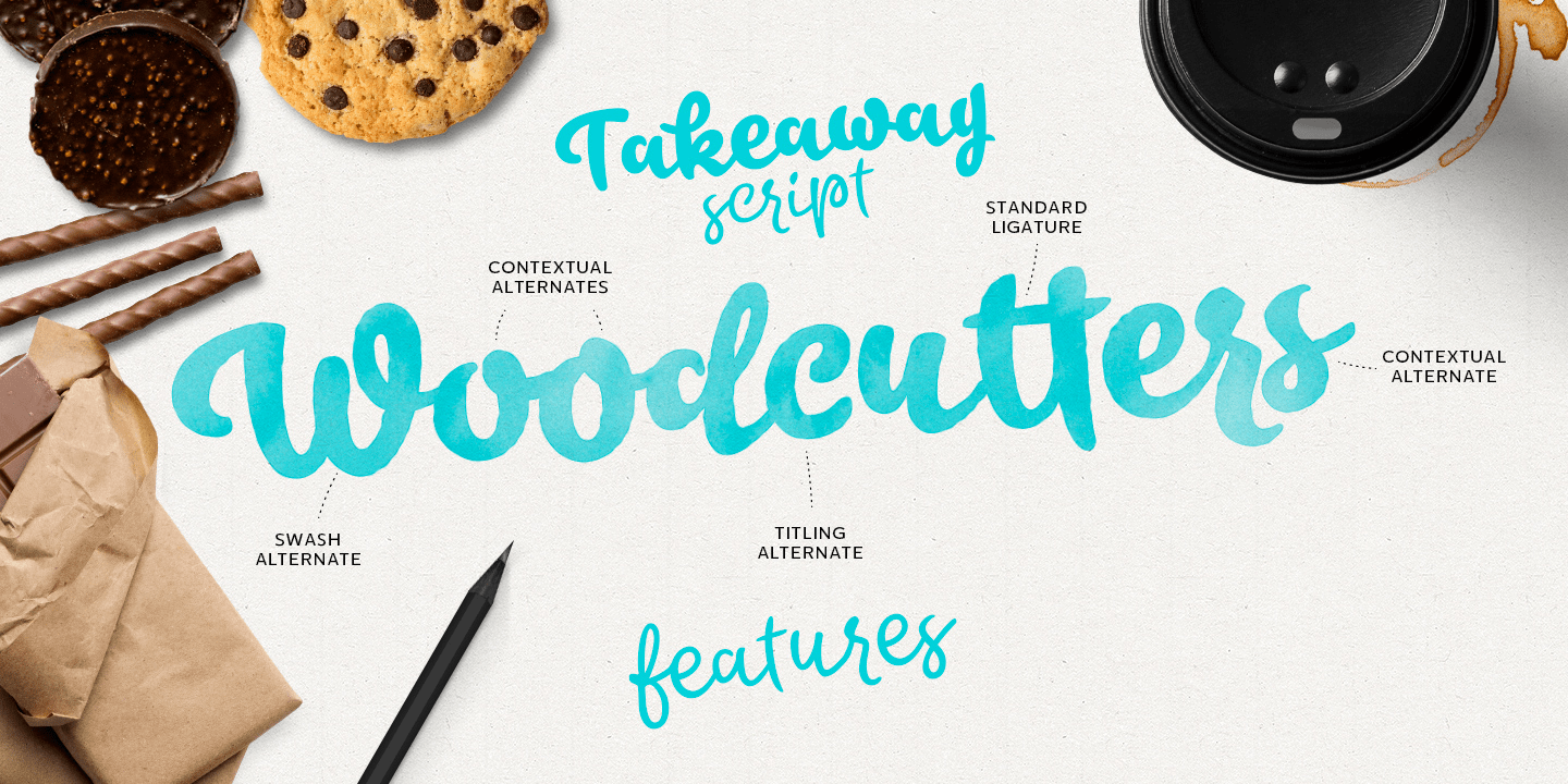 Takeaway Font Poster #1