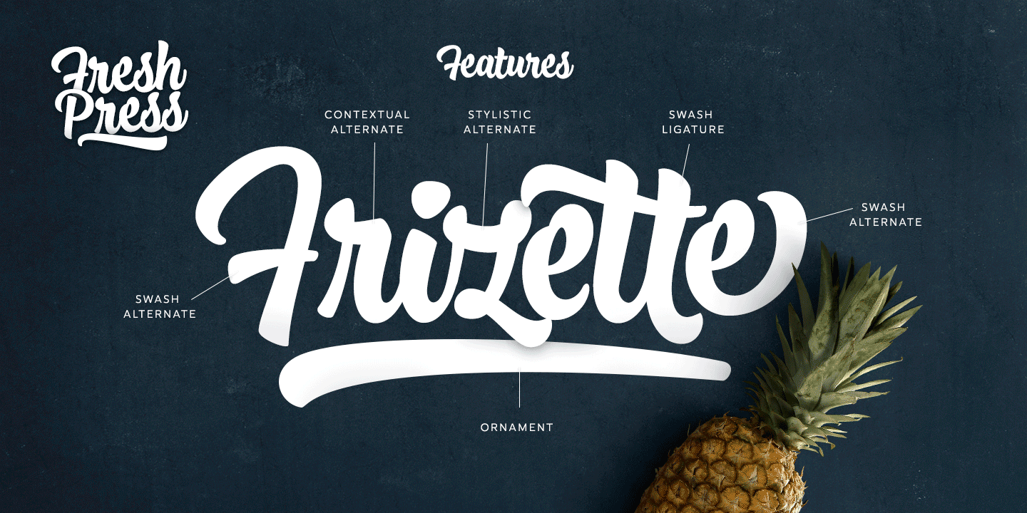 Fresh Press Font Poster #1