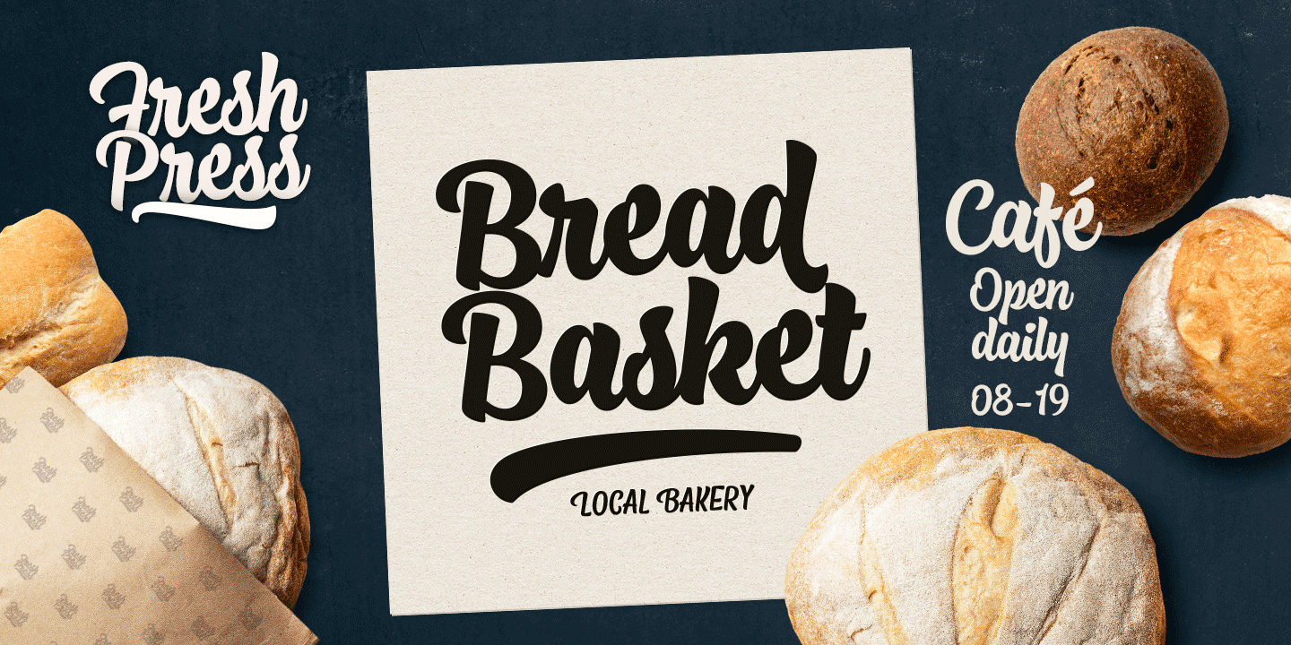 Fresh Press Font Poster #1