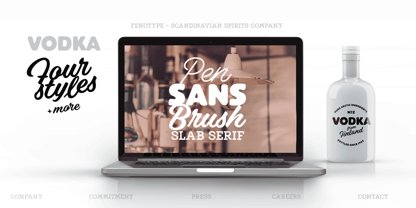 Vodka Font Poster #1