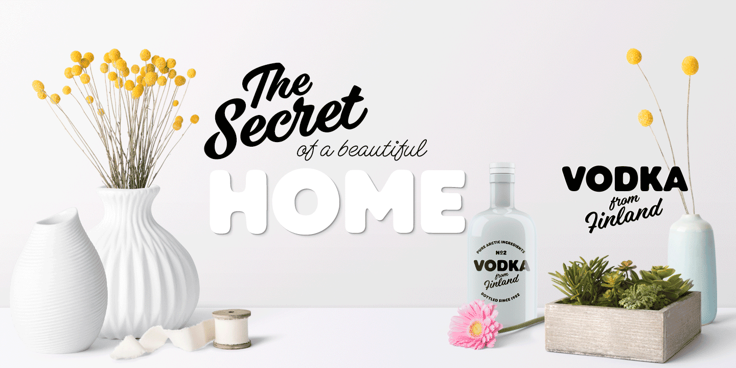 Vodka Font Poster #1
