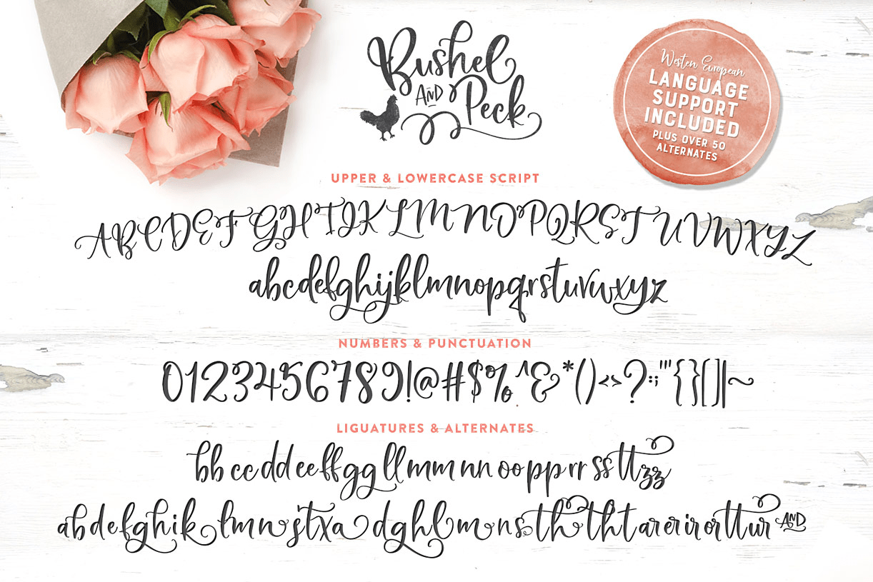 Bushel and Peck Font Poster #1